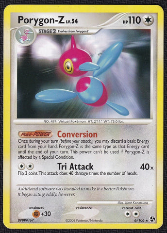Porygon-Z 6/106 - Pokémon Card - Great Encounters - NON-Holo