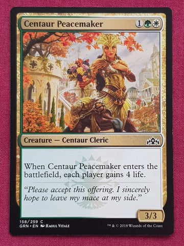"Centaur Peacemaker" - Magic The Gathering Card - Guilds Of Ravnica