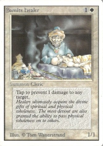 "Samite Healer" - Magic The Gathering - Unlimited