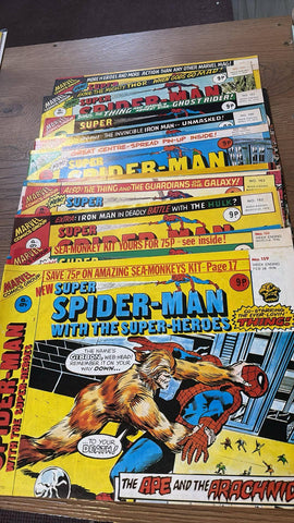 Super Spider-Man with the Super-Heroes #159- 169 - Marvel/British - 1976 - Run/Job-Lot