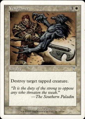 "Vengeance" x4 - Magic The Gathering - 7th Edition - 4-Card Playset