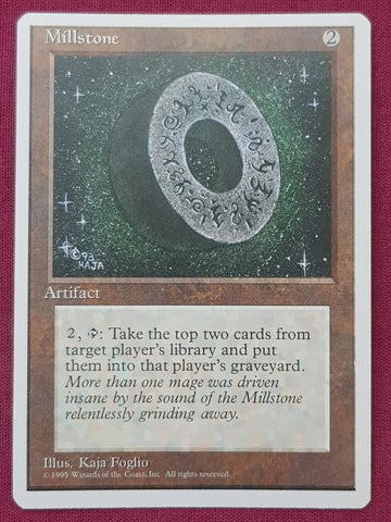 "Millstone" - Magic The Gathering Card - 4th Edition