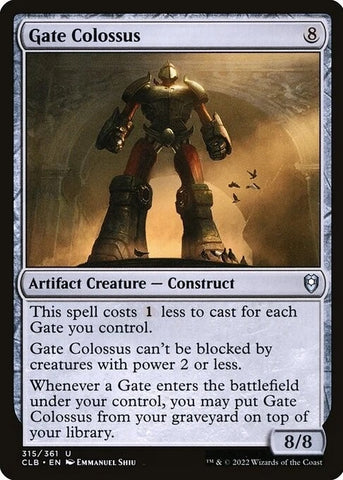 "Gate Colossus" - Magic The Gathering Card - CLB