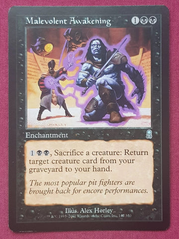 "Malevolent Awakening" - Magic The Gathering Card - Odyssey