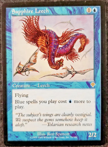 "Sapphire Leech" -  Magic The Gathering - Invasion