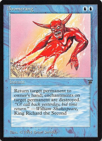 "Boomerang" - Magic The Gathering - Legends