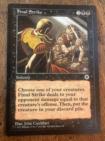 "Final Strike" - Magic The Gathering Card - Portal