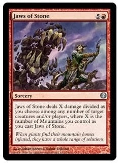 "Jaws Of Stone" - Magic The Gathering Card - Knight Vs Dragons