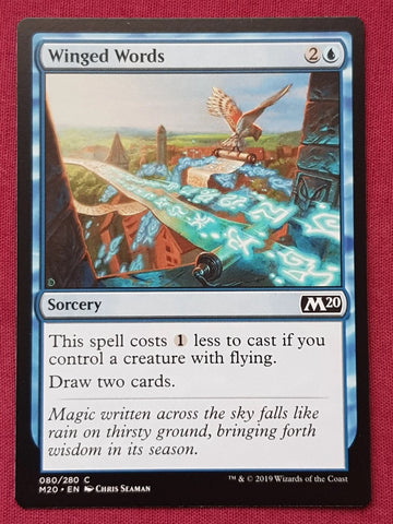 "Winged Words" x4 - Magic The Gathering Card - M20 - 4-Card Playset