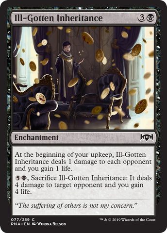 "Ill-Gotten Inheritance" x4 - Magic The Gathering - RNA - 4-Card Playset