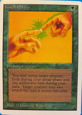 "Instill Energy" - Magic The Gathering Card - Unlimited