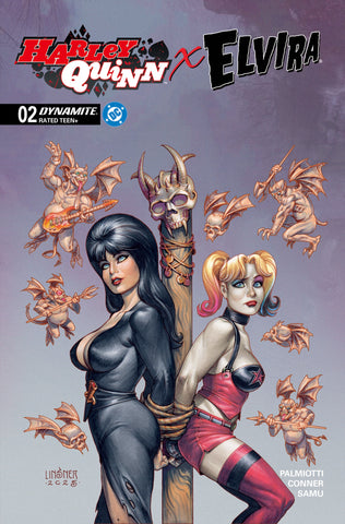 Harley Quinn X Elvira #2 - Dynamite - 2025 - Cover C Linsner