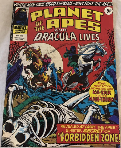 Planet of the Apes #112 - Marvel Comics - 1976