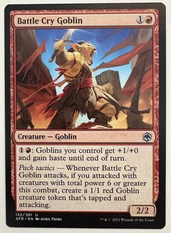 "Battle Cry Goblin" - Magic The Gathering Card - AFR