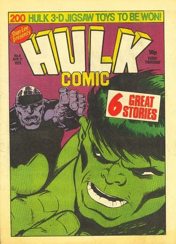 Hulk Comic #6 - Marvel Comics/British - 1979
