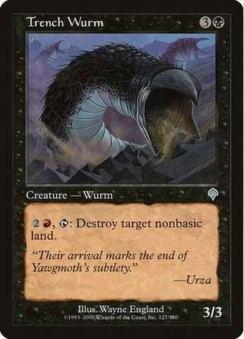 "Trench Wurm" - Magic The Gathering - Invasion