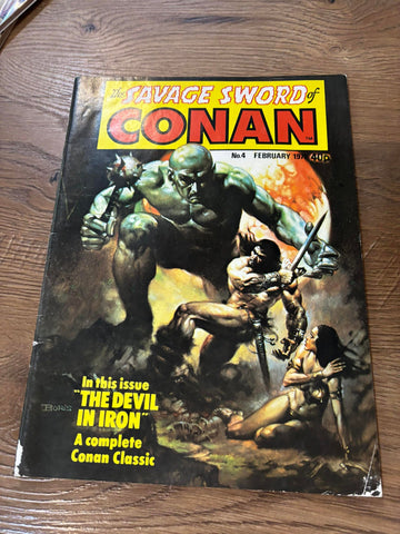 Savage Sword of Conan #4 - Marvel Magazines - 1978