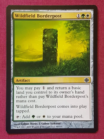 "Wildfield Borderpost" - Magic The Gathering Card - Alara Reborn