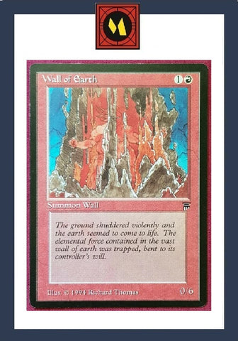 "Wall of Earth" - Magic The Gathering Card - Legends