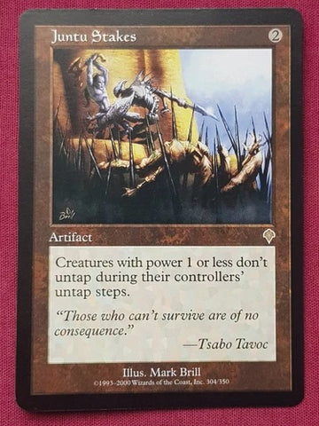 "Juntu Stakes" - Magic The Gathering Card - Invasion