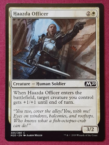 "Haazda Officer" x4 - Magic The Gathering Card - M20 - 4-Card Playset