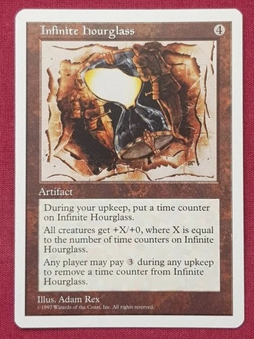 "Infinite Hourglass" - Magic The Gathering Card - 5th Edition
