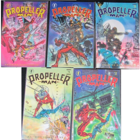Propeller Man #2 4 5 7 8 (LOT of 5x Comics) - Dark Horse - 1993