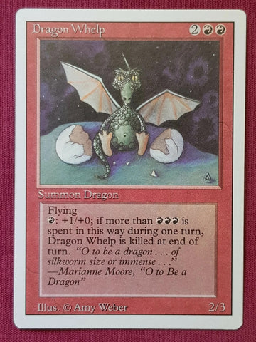 "Dragon Whelp" - Magic The Gathering Card - Revised