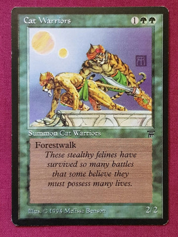 "Cat Warriors" - Magic The Gathering Card - Legends