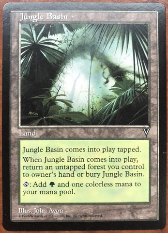 "Jungle Basin" - Magic The Gathering Card - Visions