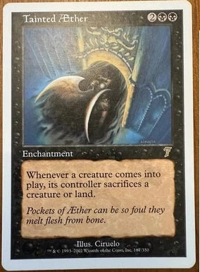 "Tainted Aether" - Magic The Gathering Card - 7th Edition