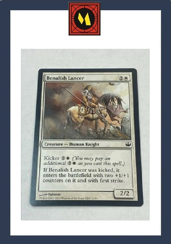 "Benalish Lancer" - Magic The Gathering Card - Knights vs Dragons
