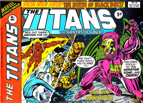 The Titans #52 - Marvel Comics / British - 1976