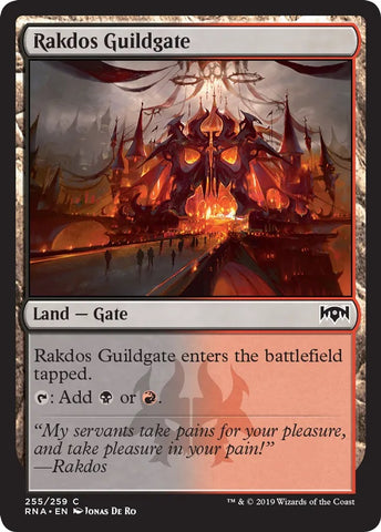 "Rakdos Guildgate" x4 - Magic The Gathering - RNA - 4-Card Playset