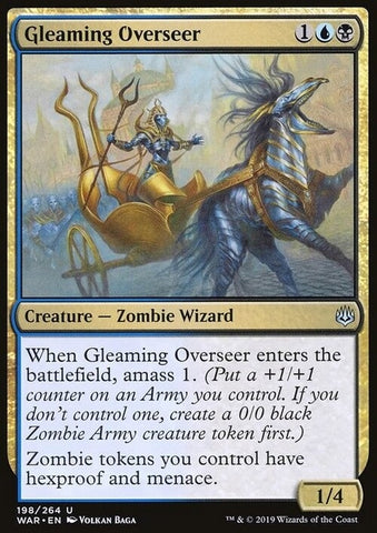 "Gleaming Overseer" - Magic The Gathering Card - War of The Spark