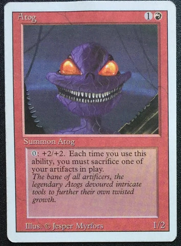 "Atog" - Magic The Gathering Card - Revised