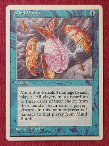 "Mind Bomb" - Magic The Gathering Card - 4th Edition