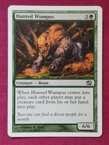 "Hunted Wumpus" - Magic The Gathering Card - 8th Edition