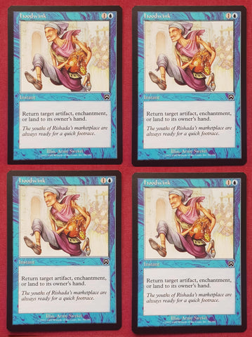 "Hoodwink" x4 - Magic The Gathering Card - Mercadian Masques - 4-Card Playset