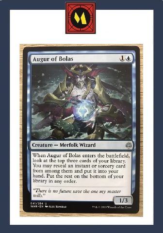 "Augur Of Bolas" - Magic The Gathering Card - WAR