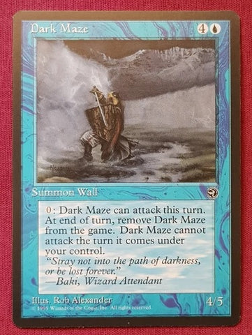 "Dark Maze" - Magic The Gathering Card - Homelands