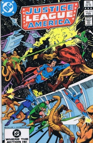 Justice League America #211 - #216 (6x Comics RUN) - DC - 1983
