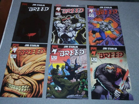 Breed #1 2 3 4 5 6 (6x Comics) - Bravura / Malibu - 1994 - Jim Starlin