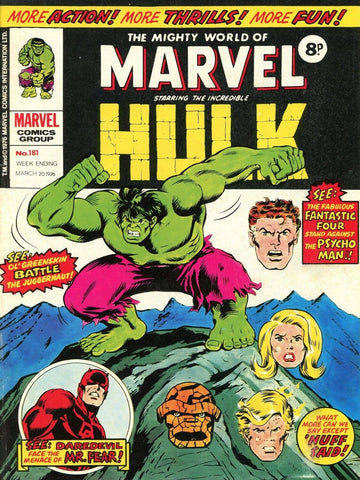 Mighty World of Marvel #181 - Marvel Comics - 1976