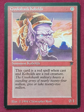 "Crookshank Kobolds" - Magic The Gathering Card - Legends