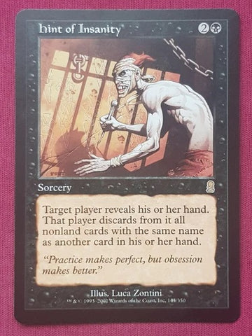 "Hint Of Insanity" - Magic The Gathering Card - Odyssey