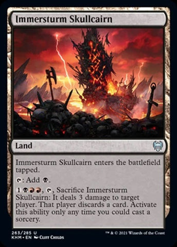"Immersturm Skullcairn" - Magic The Gathering Card - KHM
