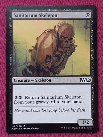 "Sanitarium Skeleton" x4 - Magic The Gathering Card - M20 - 4-Card Playset