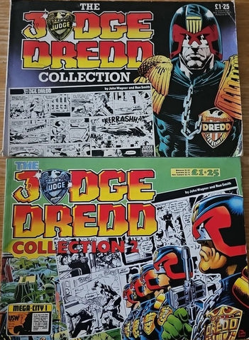 The Judge Dredd Collection #1 & #2 - IPC Comics - 1985