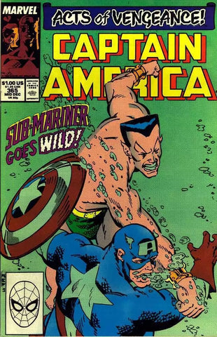 Captain America #365 - Marvel Comics - 1989